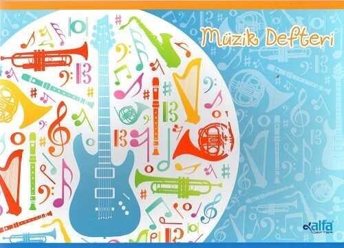 Alfa Küçük Boy Müzik Defteri 40 Yaprak 17 x 24 cm