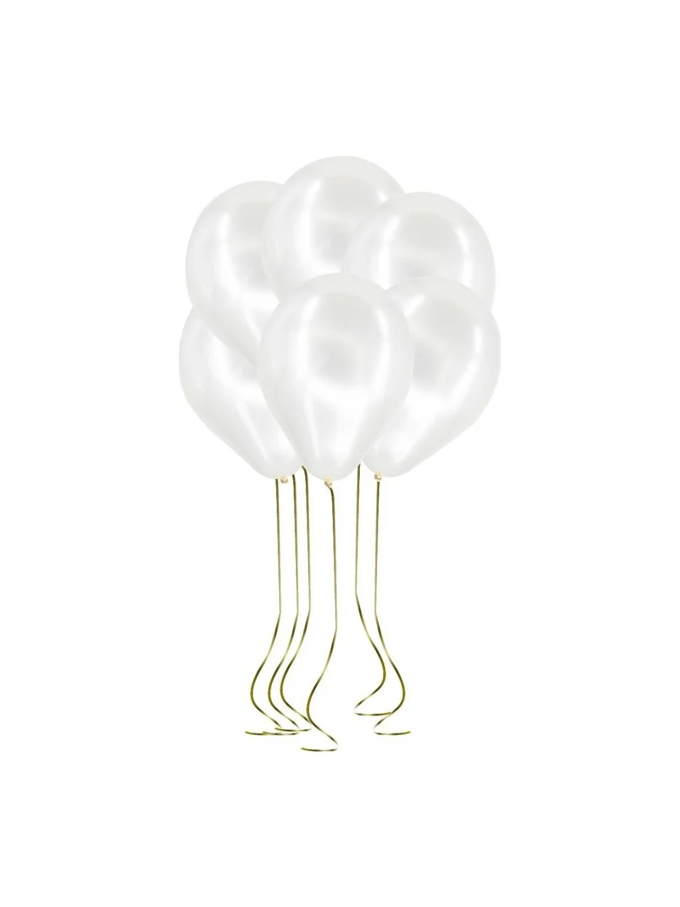 Cansüs 100lü Metalik Balon Beyaz 12inç