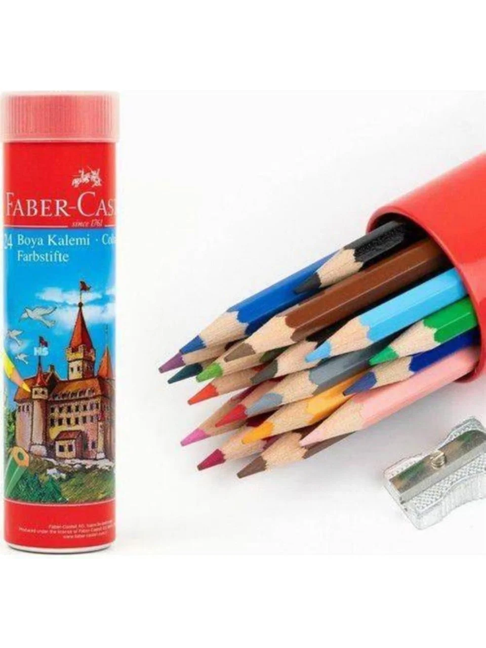 Faber-Castell Kuru Boya 24 Renk Metal Tüpte