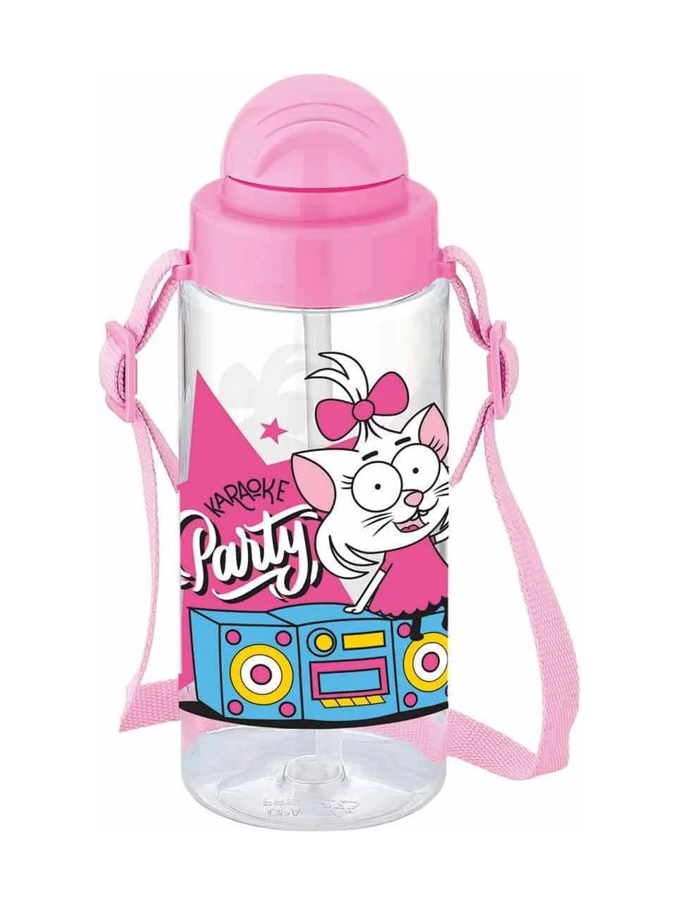 Gıpta Kral Şakir Pipetli Matara 500 Ml. - Pembe
