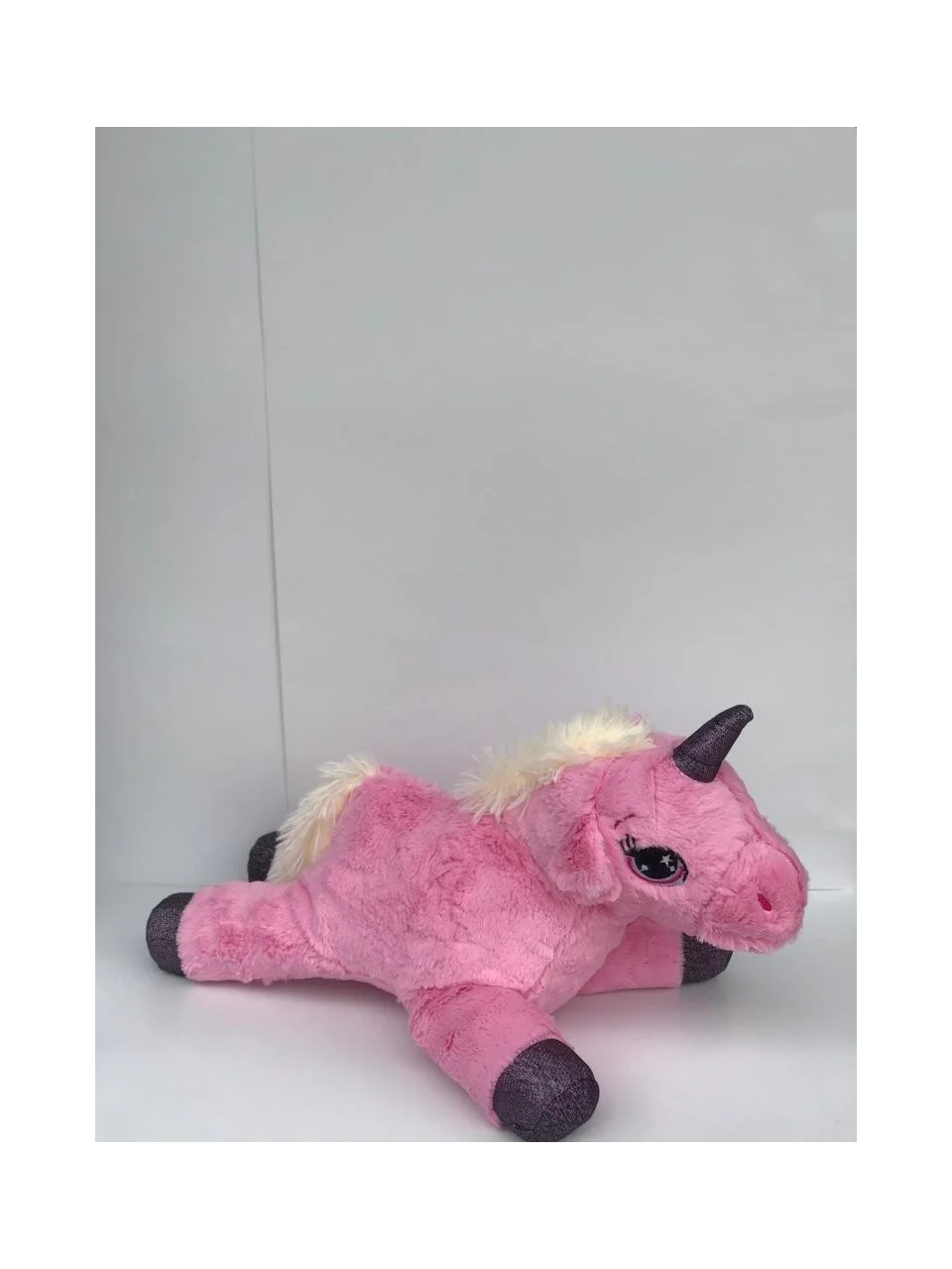 Gran Toys Peluş Sevimli Yatan At Pony 30 cm Pembe Sürpriz Hediyeli