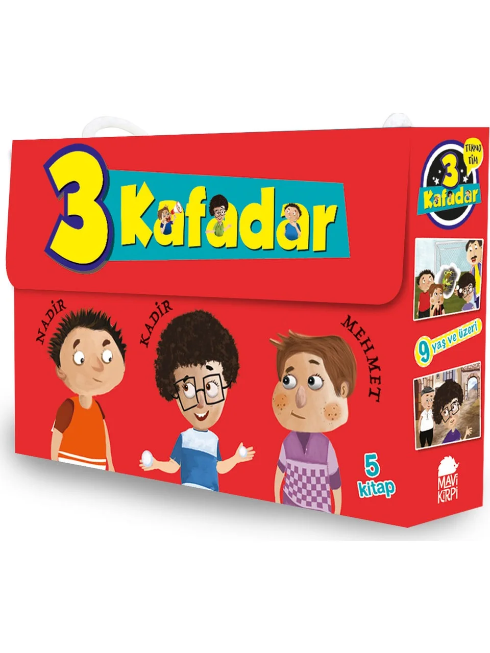 Mavi Kirpi Yayınları 3 Kafadar Tekno Tim Set 2 (5 Kitap) - Yaşar Bayraktar