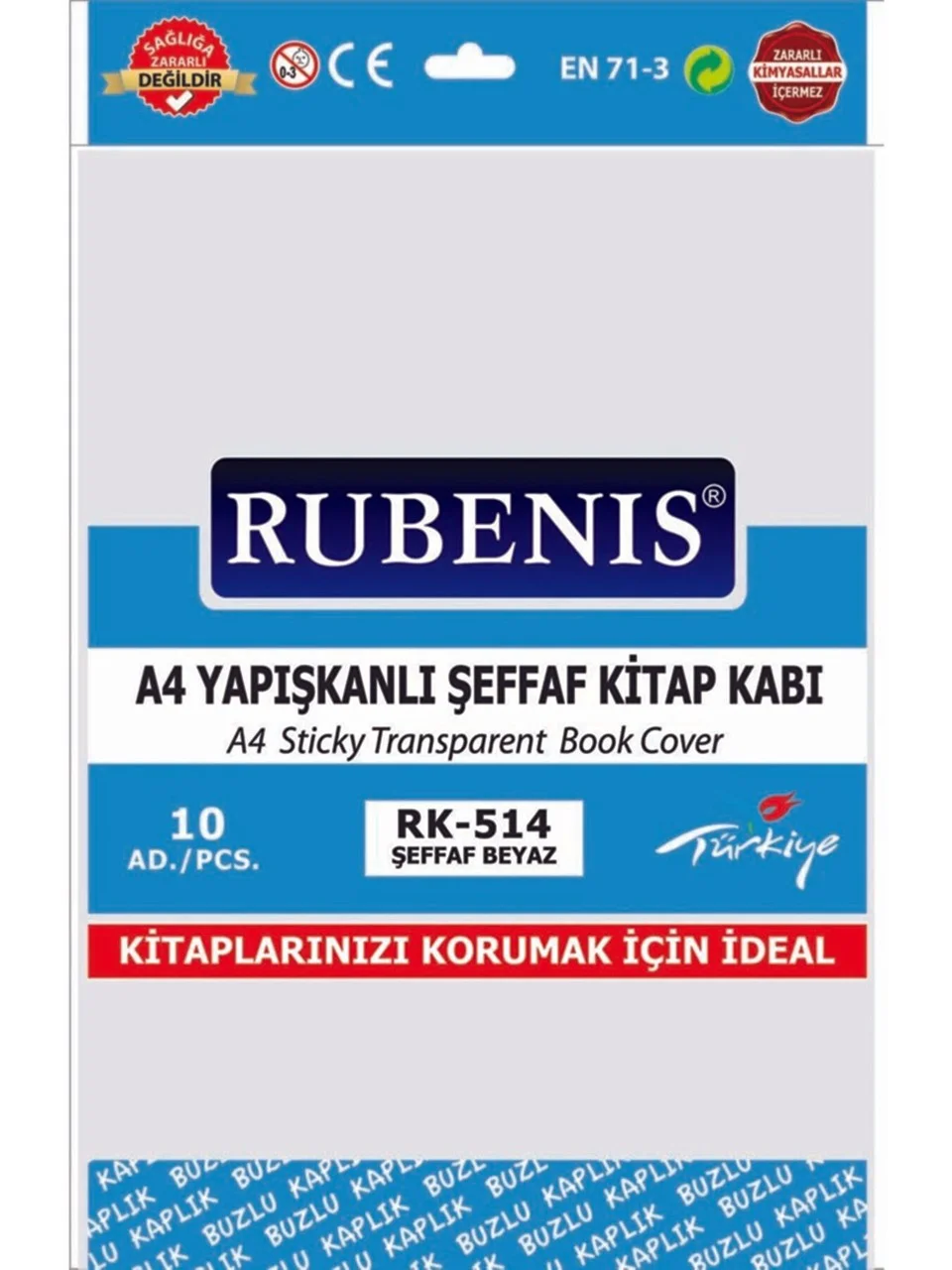 Rubenis Kitap Kabı 10 Lu 2 takım