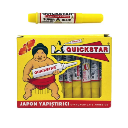 Quickstar Japon Yapıştırıcı 3g Süper Glue Siyanoakrilat Hızlı Yapıştırıcı 50 Adet