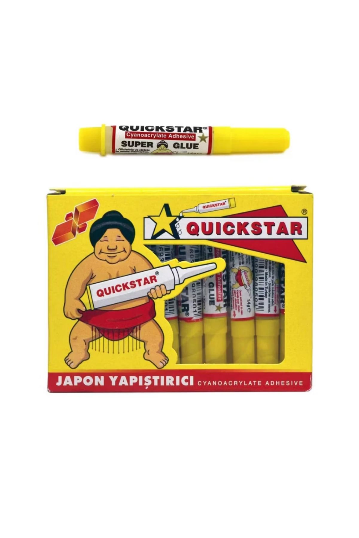 10 Quickstar Japon Yapıştırıcı 3g Süper Glue Siyanoakrilat Hızlı Yapıştırıcı 50 Adet - Görsel 1