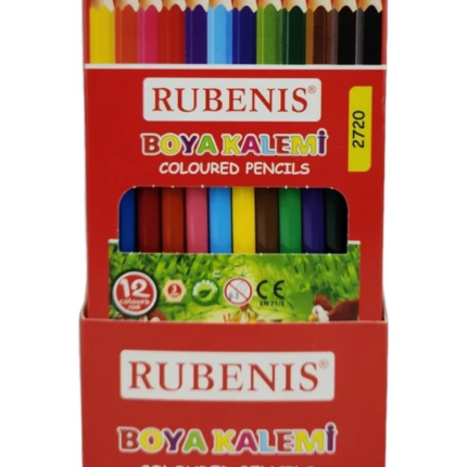 Rubenis Kuru Boya Kalemi Tam Boy 12 Renk 2720