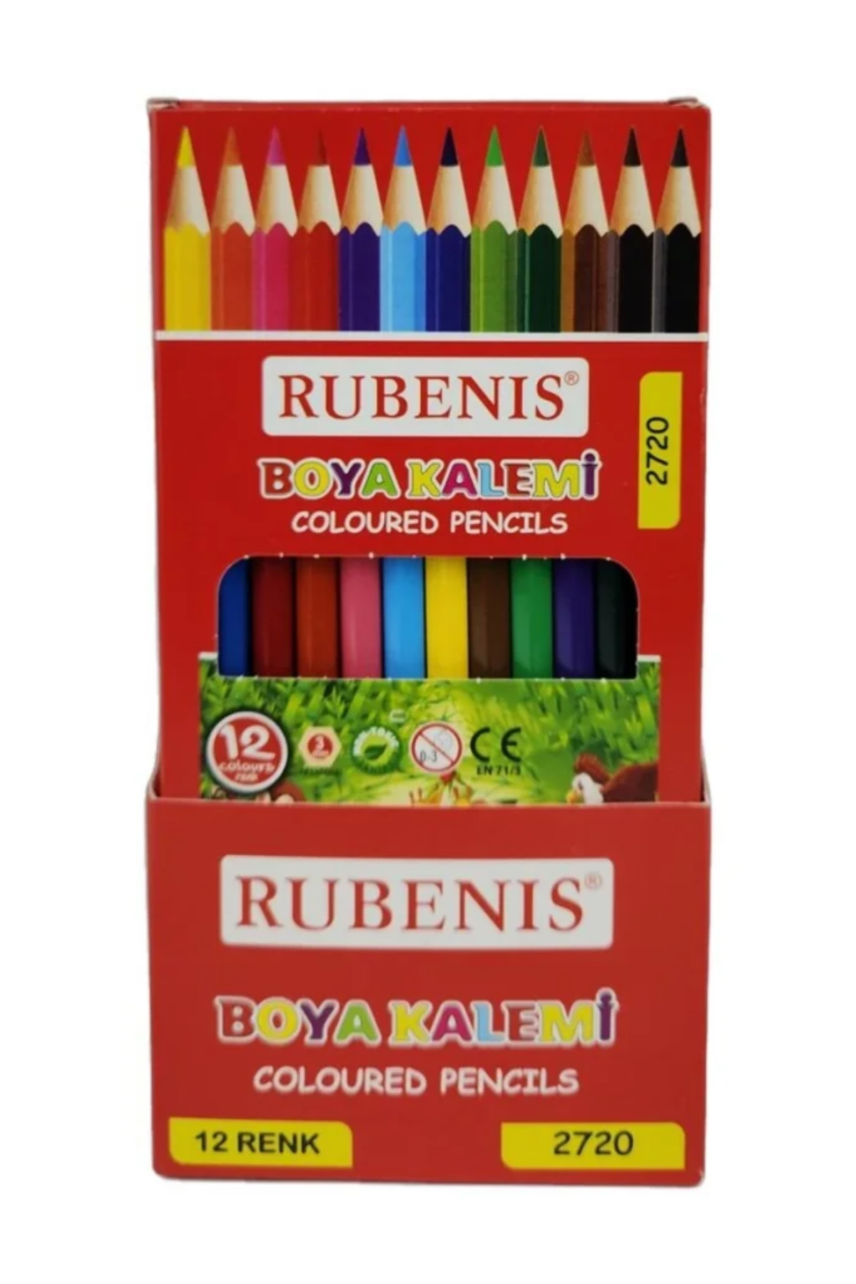 12 Rubenis Kuru Boya Kalemi Tam Boy 12 Renk 2720 - Görsel 1