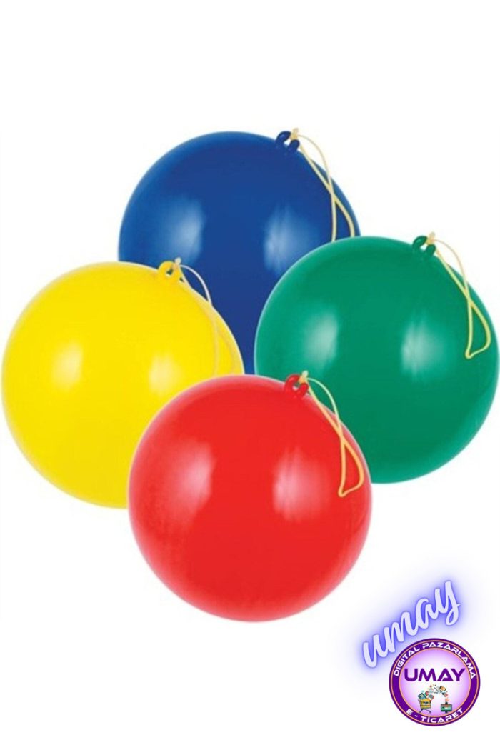 20 Adet Zıpzıp Balon | İpli Lastikli Punch Panç Büyük Balon - Görsel 7