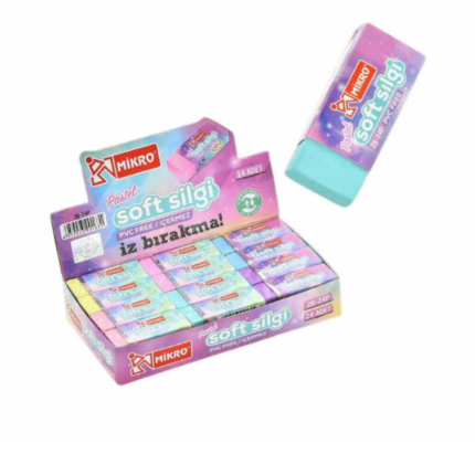 Mikro 2b-24p Pastel Soft Silgi