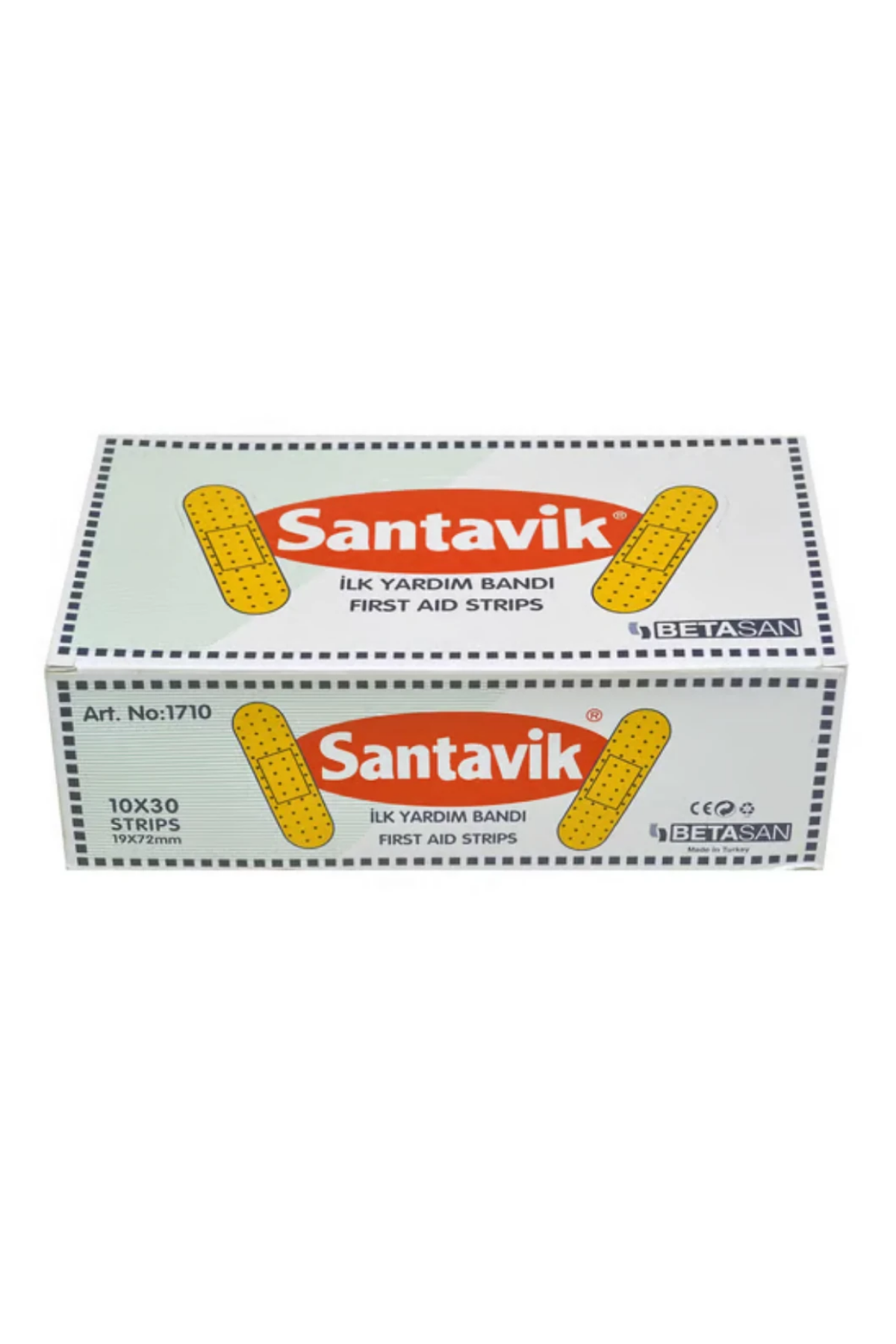 Adsız Tasarım kopyası (1250 x 1250 piksel) Santavik Yara Bandı 10'lu 30 Adet - Görsel 1
