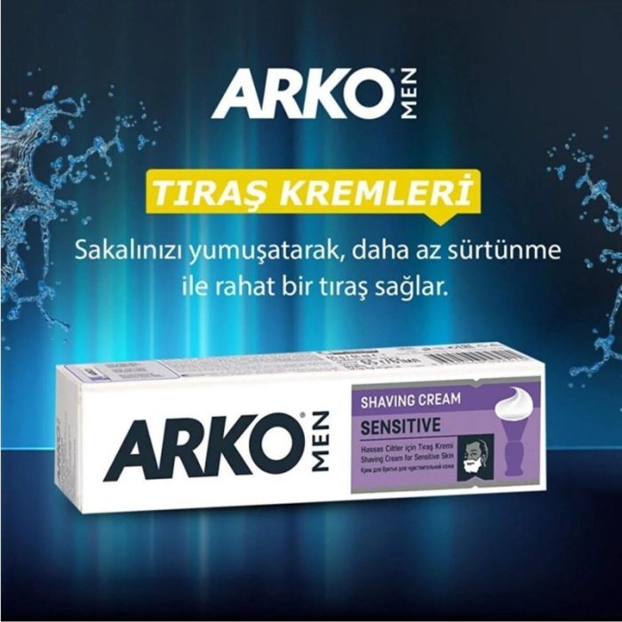 Arko Men Tıraş Kremi Sensitive 100Gr - Görsel 2