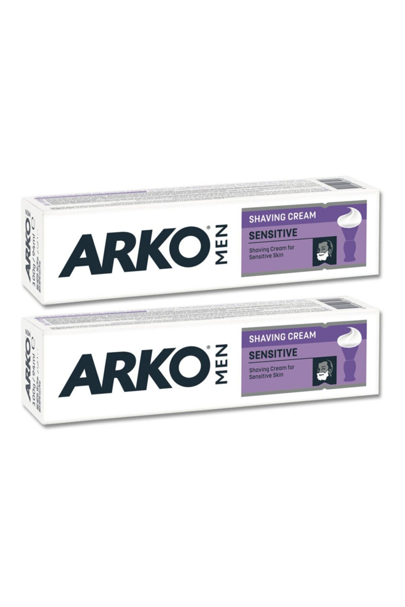 arko-tras-kremi-90-gr-sensitive-x2-adet-69c9792b5e446.jpg Arko Traş Kremi 90 gr Sensitive x2 Adet - Görsel 1