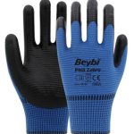 Beybi Pn5 Zebra Mavi Nitril Kaplı Örgü Polyester Iş Eldiveni