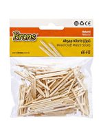 Brons Ahşap Kibrit Çöpü Naturel Br-912 (100 Lü Paket)