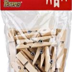 Brons Ahşap Mandal Naturel Büyük BR-907