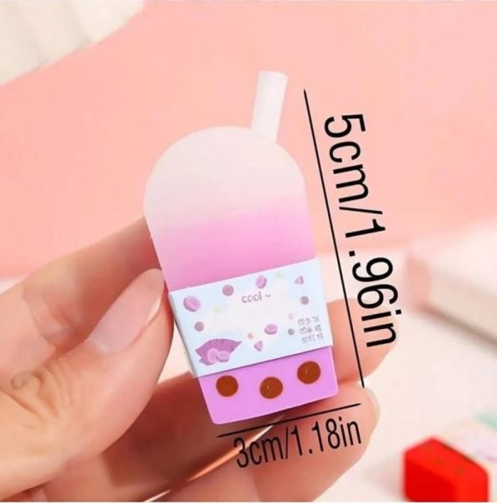 Bubble Tea Renkli Silgi - 4 Adet - Görsel 4