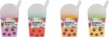 Bubble Tea Renkli Silgi - 4 Adet
