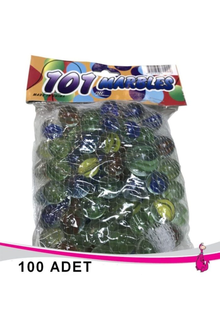 Cam Misket Bilye Oyuncak 100 Adet Karışık Cam Bilya Erkek Çocuk Oyuncak Bilye - Görsel 2