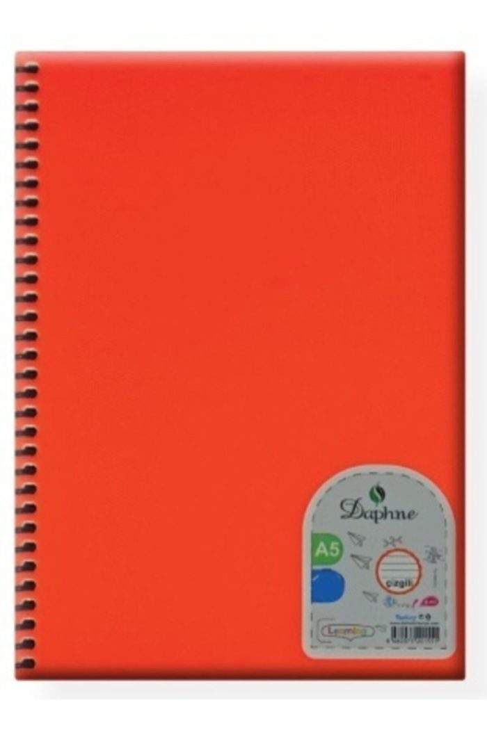 Defne 72 Yaprak Çizgili A5 Plastik Kapak Spiralli Defter 2 Adet - Görsel 3