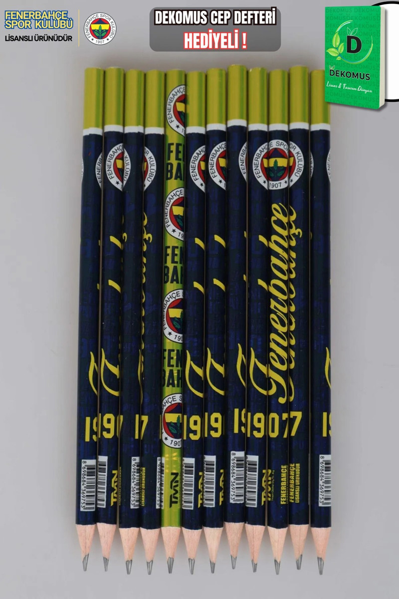 dekomus-ile-lisansli-fenerbahce-12-adet-kursun-kalem-69ccb9fdbbd3b.jpg DEKOMUS İLE LİSANSLI FENERBAHÇE 12 ADET KURŞUN KALEM - Görsel 1