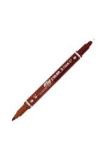 Dong-A My Color 2Tone Çift Uçlu Keçeli Kalem Brown-Olive Brown 31/41