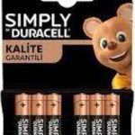 DURACELL SIMPLY AAA INCE KALEM PIL 6'LI