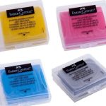 Faber Castell Hamur Silgi Plastik Kutulu - 4 Renk