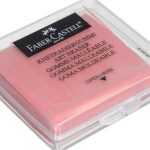 Faber Castell Plastik Kutulu Renkli Hamur Silgi-Pembe