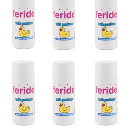 Feride Talk Pudrası 6 Adet Bebek Pudrası Pişik Pudrası Asker Pudrası