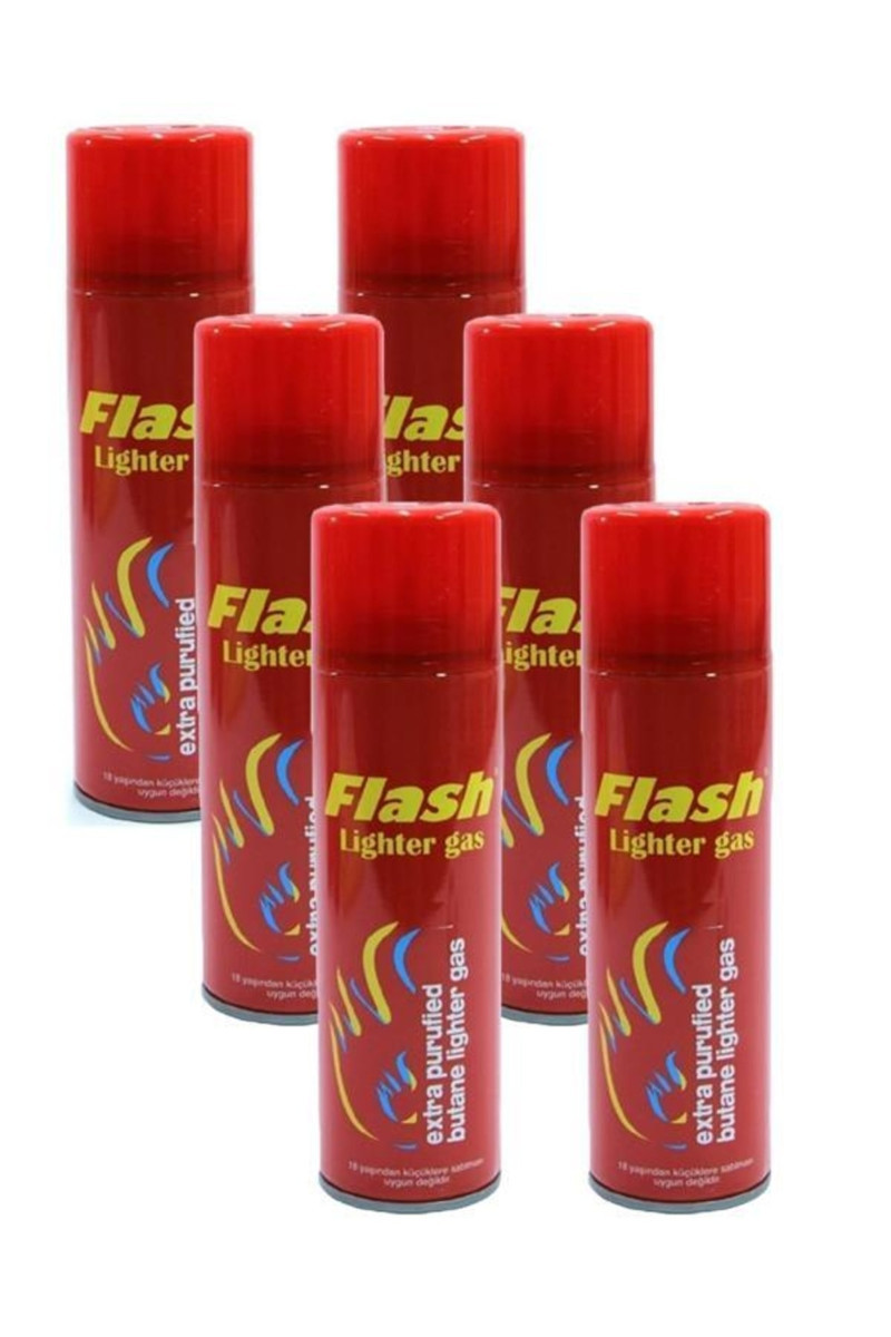 flash-cakmak-gazi-270gr-6li-6a01aeab4bda0.jpg Flash Çakmak Gazı 270Gr 6Lı - Görsel 1