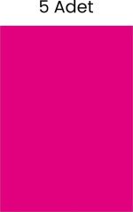 Puti Fosforlu Fon Kartonu 5 Adet 50x70 Pembe