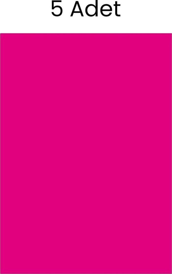 Puti Fosforlu Fon Kartonu 5 Adet 50x70 Pembe - Görsel 3
