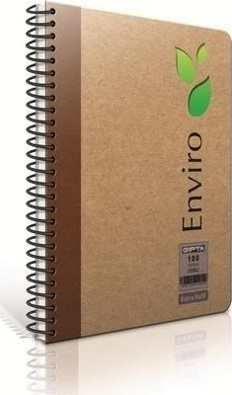 gipta-enviro-a4-spiralli-kraft-sert-kapak-bloknot-100-yp-cizgisiz-66c00f56f2cc0.jpg Gıpta Enviro A4 Spiralli Kraft Sert Kapak Bloknot 100 Yp Çizgisiz - Görsel 1
