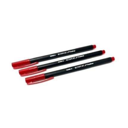 Hexaplus Fiber Uçlu Finelıner Kırmızı Kalem