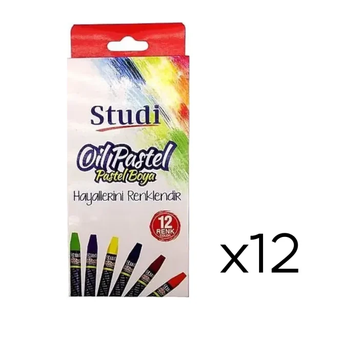 Studi 12'li Pastel Boya - Görsel 2