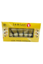 Temizel Lüx Tıraş Sakal Fırçası Ahşap Saplı  6 Adet - Görsel 2