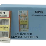 Alsen Needles Kartela  İğne Seti 1/5 10lu Paket 50 Adet