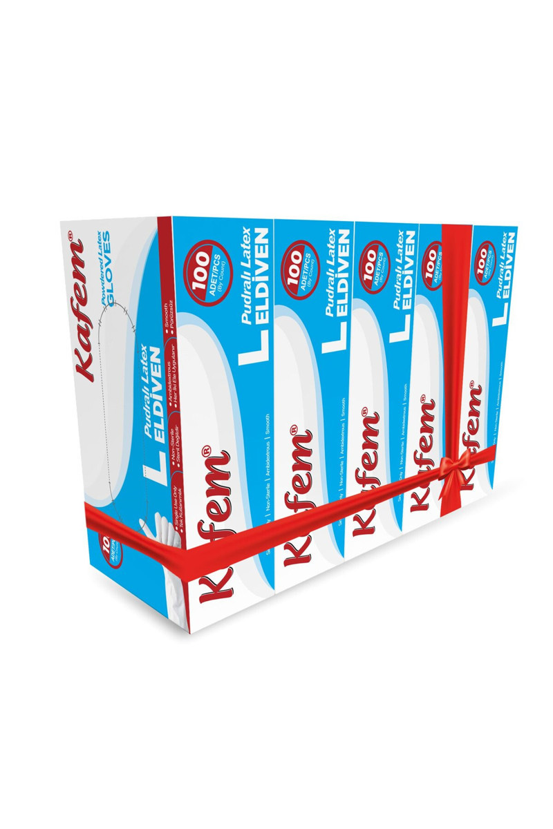 kafem-beyaz-lateks-eldiven-pudrali-l-100-lu-x-5-paket-6a01aeb31129d.jpg Kafem Beyaz Lateks Eldiven Pudralı (L) 100 Lü X 5 Paket - Görsel 1