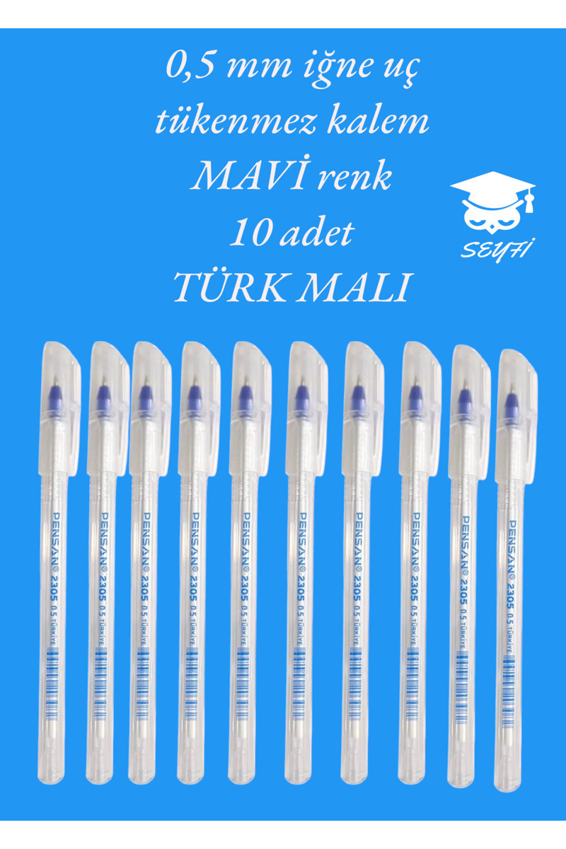 kampus-kirtasiyem-05-mm-igne-uc-tukenmez-kalem-mavi-renk-10-adet-yeni-seri-yeni-uretim-turk-mali-pensan-2305-mavi-691f03eb19e24.jpg Kampus Kırtasiyem Kampüs Kırtasiyem 0.5 Mm İğne Uç Tükenmez Kalem Mavi Renk 10 Adet Yeni Seri Yeni Üretim Türk Malı Pensan 2305 Mavi - Görsel 1