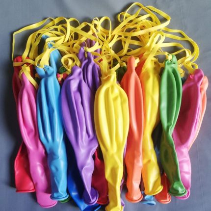 Kampus Kırtasiyem Kampüs Kırtasiyem İpli Balon 25'Li Lastikli Zıpzıp Atom Balon Punch Panç Balon Büyük Boy Renkli Balon