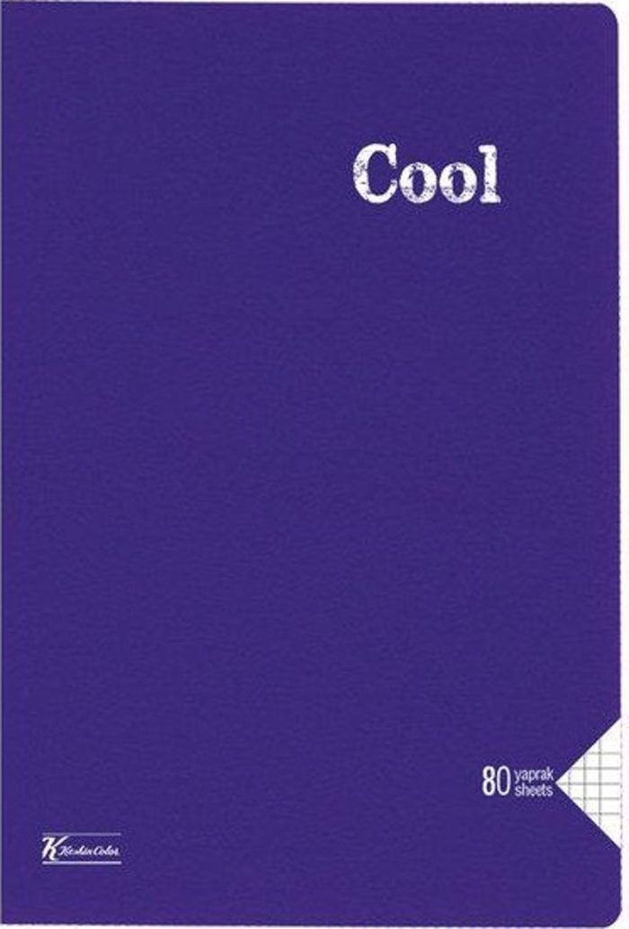 K.Color A4 80 Yp.Kareli PP Kp.Dikisli Cool Defter 321852-99 - Görsel 6