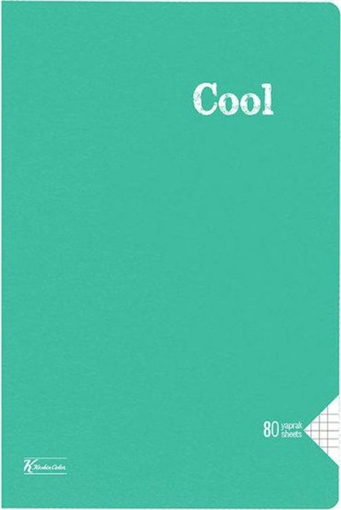 K.Color A4 80 Yp.Kareli PP Kp.Dikisli Cool Defter 321852-99 - Görsel 5