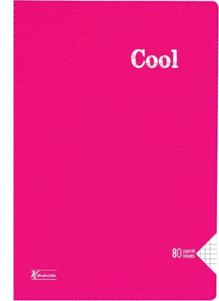 K.Color A4 80 Yp.Kareli PP Kp.Dikisli Cool Defter 321852-99 - Görsel 4