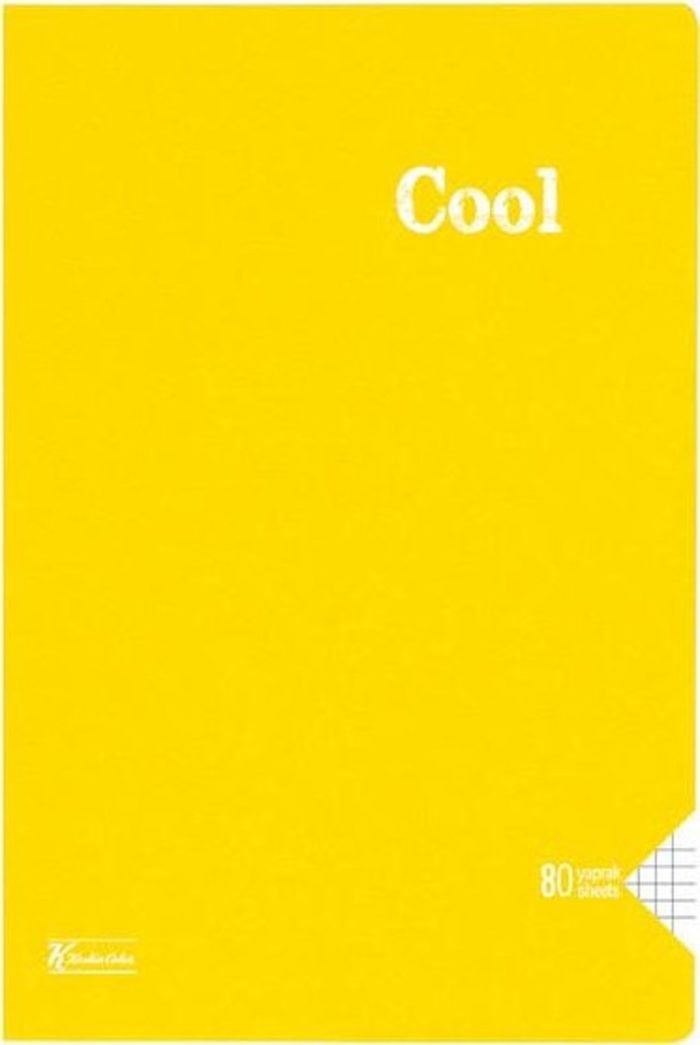 K.Color A4 80 Yp.Kareli PP Kp.Dikisli Cool Defter 321852-99 - Görsel 3