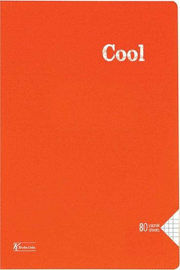 K.Color A4 80 Yp.Kareli PP Kp.Dikisli Cool Defter 321852-99 - Görsel 2