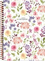 Keskin Color Not Defteri Karton Kapak Spiralli Çiçek 16,5X22,5Cm 80 Yaprak Çizgili 385341-99 (Karışık Renk 1 Adet) - Görsel 4