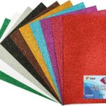 Lino Eva 10 Renk 2mm Simli Yapışkanlı 10lu Paket