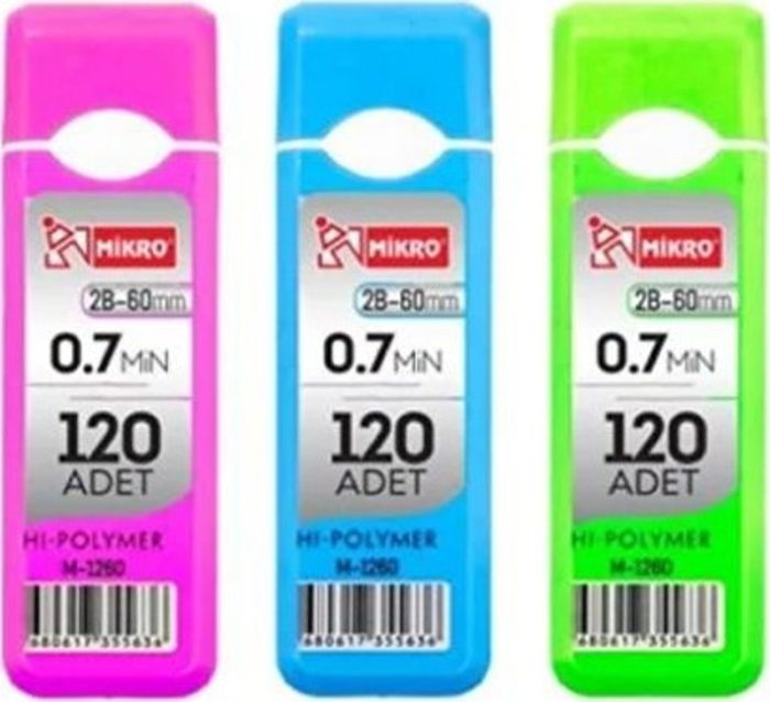 Mikro M-1260 Hi Polymer 60 Mm 0.7 Kalem Ucu 120 Li 1 Tüp - Görsel 2