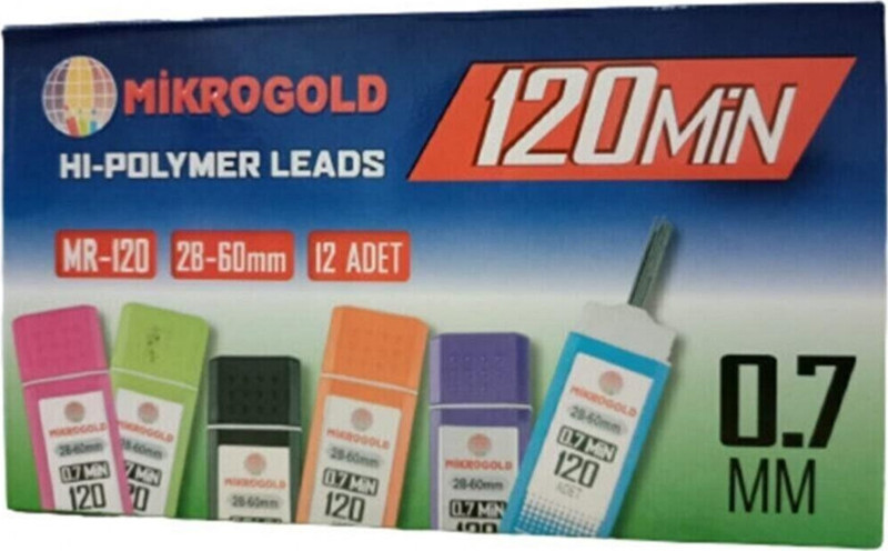 mikro-gold-kalem-ucu-hi-polymer-leards-07-120li-12-adet-66beb6088acfd.jpg Mikro Gold Kalem Ucu Hı-polymer Leards 0.7 120'li 12 Adet - Görsel 1