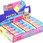 Mikro Silgi Renkli Soft Pastel 2B-24 - 3 adet